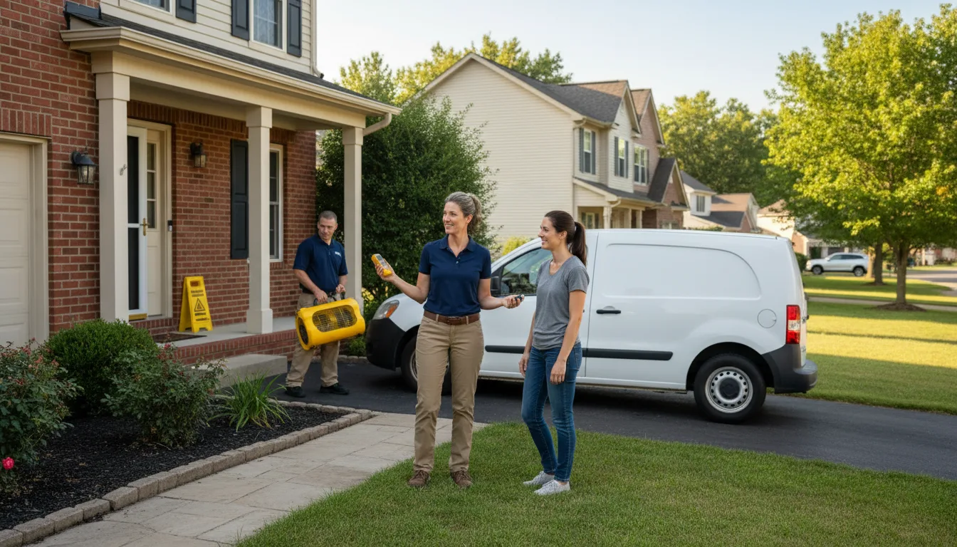 Water restoration image for Dehumidification And Cleanup Services in Ava, MO